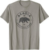 Vintage Acadia National Park Souvenir Shirts Vintage Acadia National Park Maine Bear Mens Womens Souvenir T-Shirt - Slate Grey
