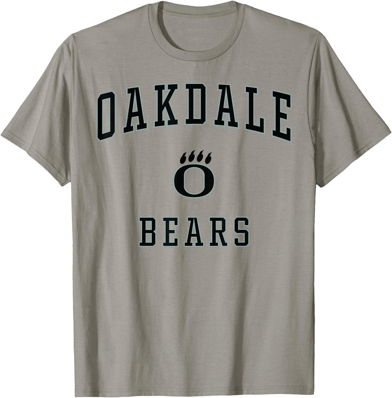 Official High School Fan Gear Oakdale High School Bears T-Shirt - Slate Grey