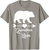 Bear Matching Family Outfit Graphic Clothing Grandma Bear Shirt For Women | Graphic Mother Gifts Apparel - Slate Grey