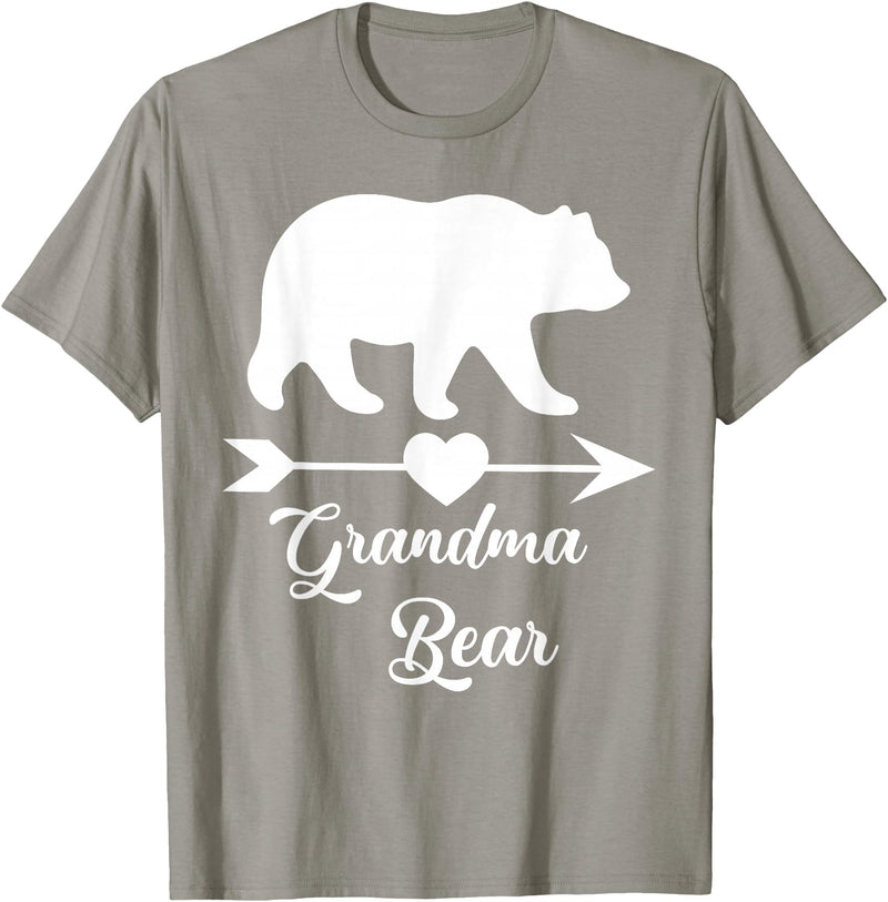 Bear Matching Family Outfit Graphic Clothing Grandma Bear Shirt For Women | Graphic Mother Gifts Apparel - Slate Grey