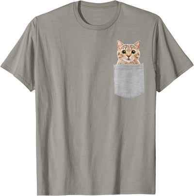 Cat in Your Pocket Tabby T-Shirt