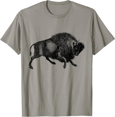Cow Buffalo American Bison Vintage T-Shirt