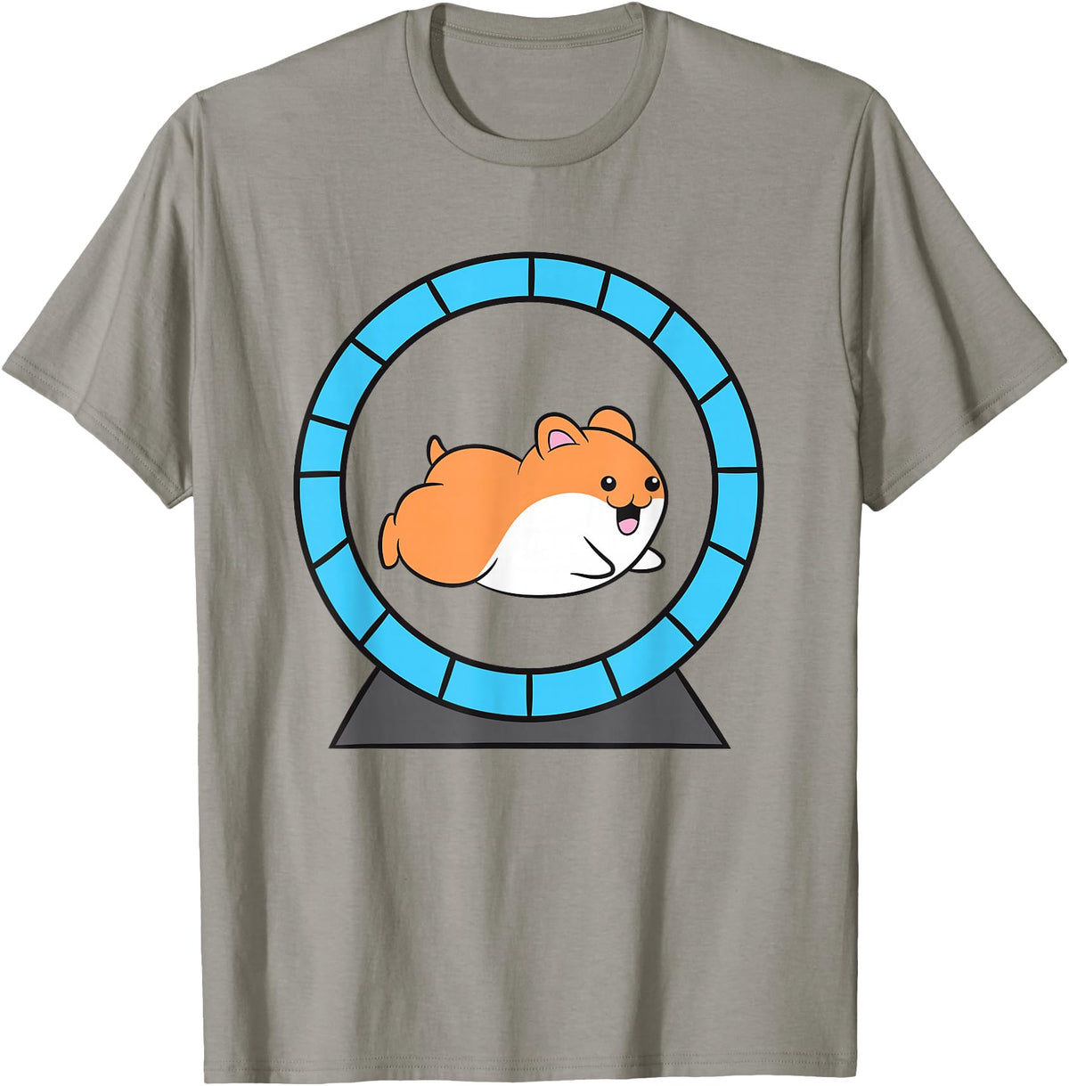 Hamster in a Hamster Wheel Pet Hamster T-Shirt - Slate Grey