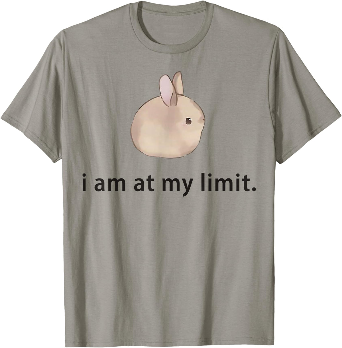I Am at My Limit Rabbit T-Shirt in Slate Grey