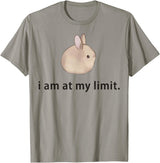I Am at My Limit Rabbit T-Shirt in Slate Grey