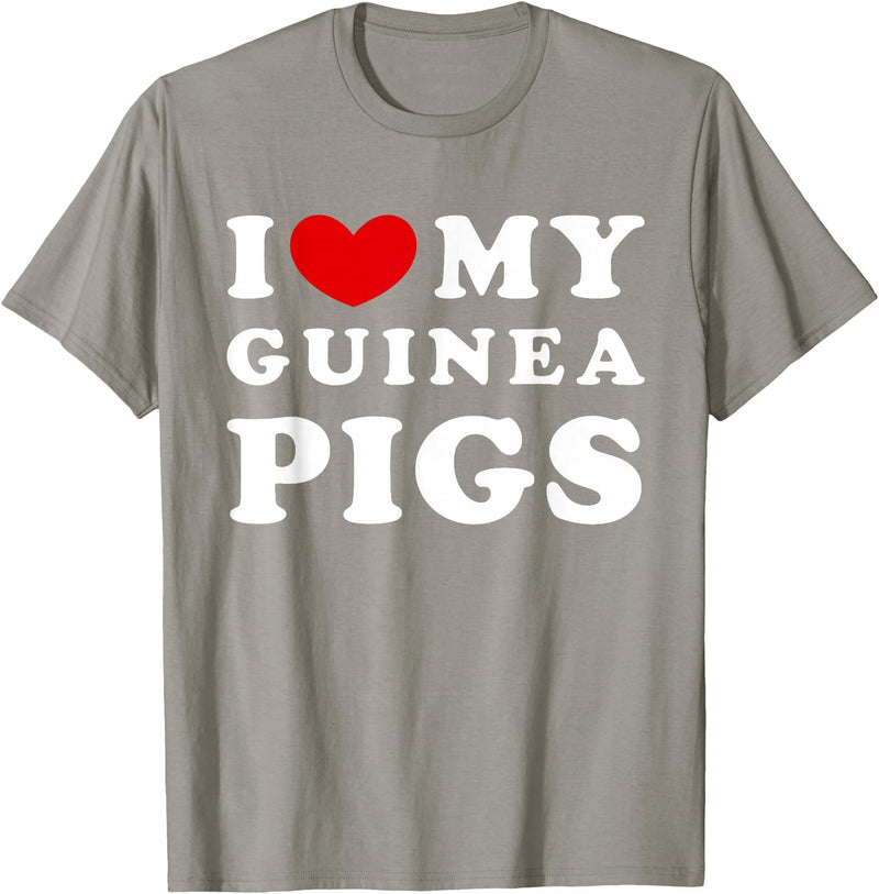 Love For My Guinea Pigs Gift I Love My Guinea Pigs, I Love My Guinea Pigs T-Shirt - Slate Grey