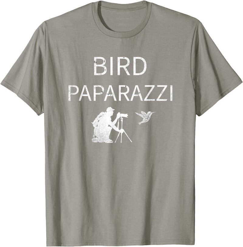 Birdwatching | Bird Photographer Gifts Unisex-Adults Black Short Sleeve T-Shirt Small Bird Photography T-Shirt - Slate Grey