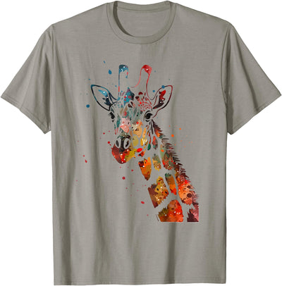 Giraffe Watercolor Design Funny for Giraffe Lovers T-Shirt