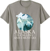 Selena's things Alaska Polar Bear Alaska Is Calling And I Must Go T-Shirt - Slate Grey