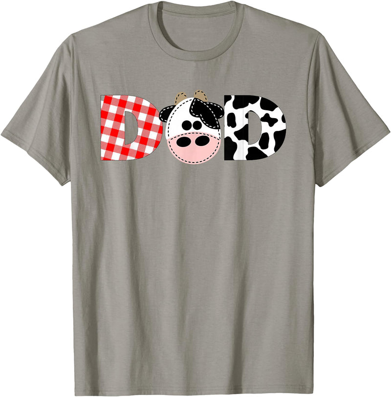 Funny Cow Mom And Dad Birthday Family Tees Dad of The Birthday for Boy Cow Farm 1st Birthday Cow Daddy T-Shirt - Slate Grey