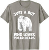 Polar Bear Gift Polar Bear Accessories & Stuff Cute Polar Bear Design For Men Boys Arctic Polar Bear Lover T-Shirt - Slate Grey