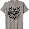 Funny Mothers Mama Bear Face Mama Bear Face Sunglasses Mother Mom Mommy T-Shirt - Slate Grey