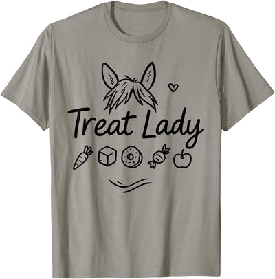 Funny Horse Gifts for Women Equestrian Treat Lady Horse Shirt Girls, Women Equestrian Horse Riding T-Shirt
