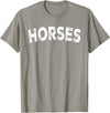 Horses - Style Horses T-Shirt - Straight - Slate Grey