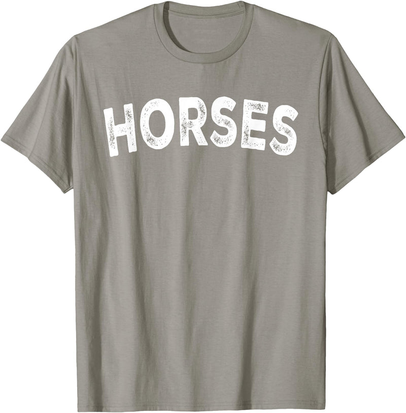 Horses - Style Horses T-Shirt - Straight - Slate Grey