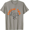 Rabbit Hunter -Chasing Tail -Hunting Cottontail -Beagle Dog T-Shirt in Slate Grey