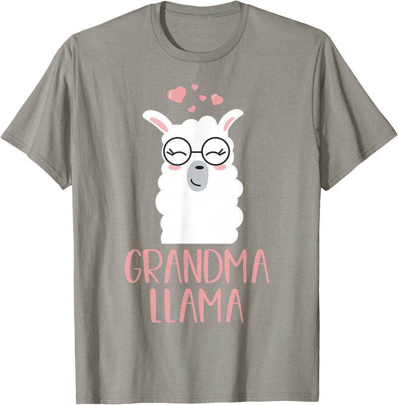 Grandma Llama Apparel Co Grandma Llama Cute Grandmother Gift T-Shirt - Slate Grey