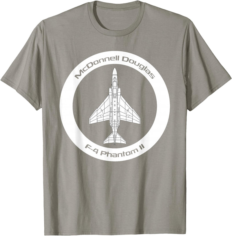 Bear Cave Designs - USA McDonnell Douglas F-4 Phantom II T-Shirt - Slate Grey