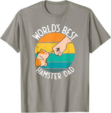 World's Best Hamster Dad Design T-Shirt - Slate Grey