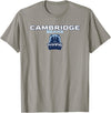 Official High School Fan Gear Cambridge High School Bears Stacked T-Shirt - Slate Grey