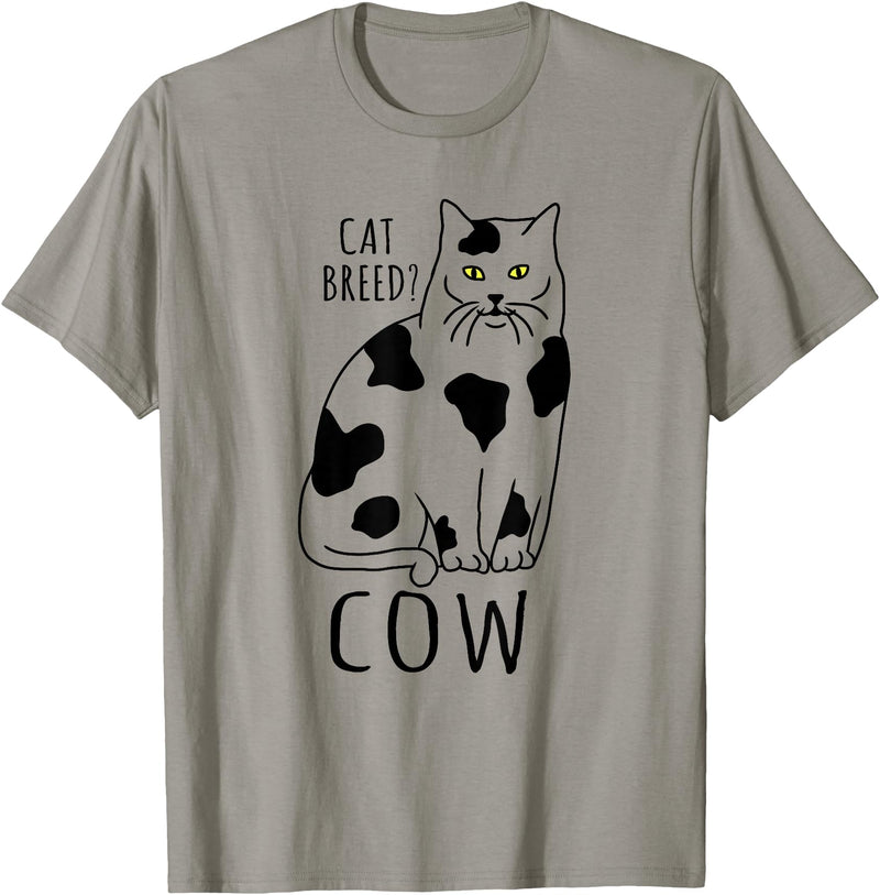 FandomizedRose My cat is a cow Cat memes Funny Feline breed T-Shirt - Slate Grey