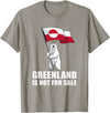 Greenland is not for sale shirt for men and women Greenland Not for Sale Greenland Flag Bear Greenlanders T-Shirt - Slate Grey