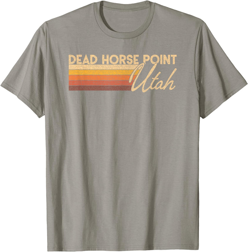 Retro Dead Horse Point State Park Utah Tees Dead Horse Point State Park Utah T-Shirt T-Shirt - Slate Grey