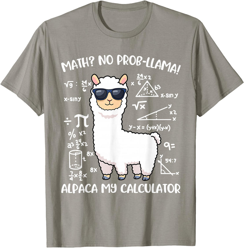 Math Llama Clothing Math Llama T-Shirt - Slate Grey