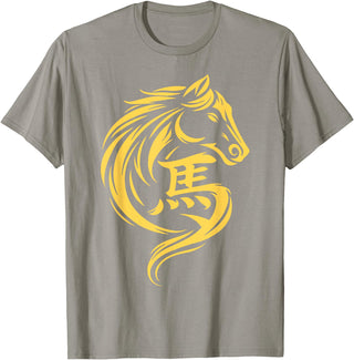 2026 Year of The Horse Chinese New Year Men Woman Year of The Horse Chinese New Year 2026 Lunar New Year 2026 T-Shirt - Slate Grey