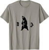 Lifting Motivation Bear Powerful Grizzly Bear Lifting Training T-Shirt T-Shirt - Slate Grey