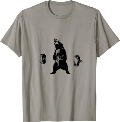 Powerful Grizzly Bear Lifting Training T-Shirt