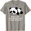 Sleeping Panda Design Panda Bear Lover Design for Lazy Person | Sleeping Panda T-Shirt - Slate Grey