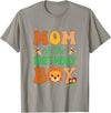 Mom Birthday Boy Family Matching Lion Mom of The Birthday Boy Lion Family Party Decorations T-Shirt - Slate Grey