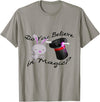 Top Hat and Rabbit T-Shirt in Slate Grey