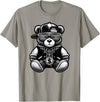 Teddy Bear Hip Hop Lovers Men Women & Kids Funny Hip Hop Teddy Bear 90s Graffiti Art Rap Lover Gangsta T-Shirt - Slate Grey
