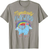 Llama Queen Birthday Party Gift Majestically Awkward Funny Llamacorn Llama Unicorn Rainbow T-Shirt - Slate Grey