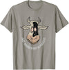 Outstanding in the Field Just Anudder Day in Paradise Funny Cow Farmer Dairy T-Shirt - Slate Grey