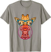 BoredKoalas Giraffe Giraffe Glases Bubblegum Funny Animal Chewing Gum Girls T-Shirt - Slate Grey