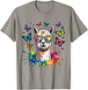 Funny Llama Lover Graphics Cute Llama with Sunglasses Animal Art Graphic Funny Alpaca T-Shirt - Slate Grey