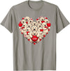 Cute Polar Bear Lovers Valentine Costume Women Men Funny Polar Bear Heart Valentine Polar Bear Womens Mens Kids T-Shirt - Slate Grey