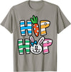 Easter Hip Hop Carrot Bunny Rabbit Boys Girls Kids Toddler T-Shirt in Slate Grey
