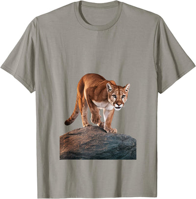 Mountain Lion on The Hunt and About to Pounce T-Shirt