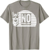 Teetro No Probllama Cool Llama Sunglasses Humor Animal T-Shirt - Slate Grey