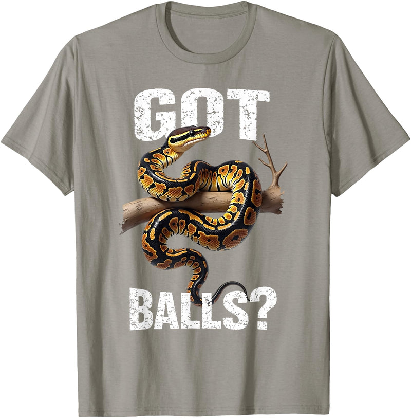 Royal Ball Python Supplies Snake Owner Herpetology Funny Ball Python Lover Balls Reptile Keeper Snake Owners T-Shirt - Slate