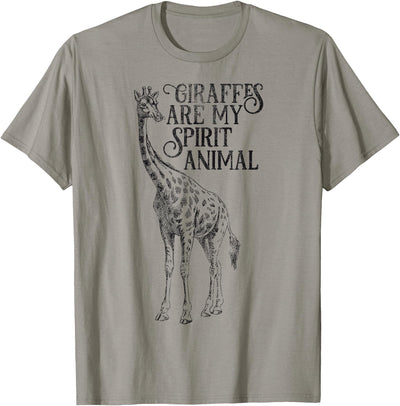Giraffes are My Spirit Animal T-Shirt for Giraffe Lovers T-Shirt