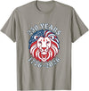250th Anniversary Vintage Funny Cute Tees 250 Years 250th Anniversary July 4th Lion T-Shirt - Slate Grey
