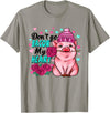 Punny Pig Valentine Apparel Don't Go Bacon My Heart Funny Pig Valentine Tee T-Shirt - Slate Grey