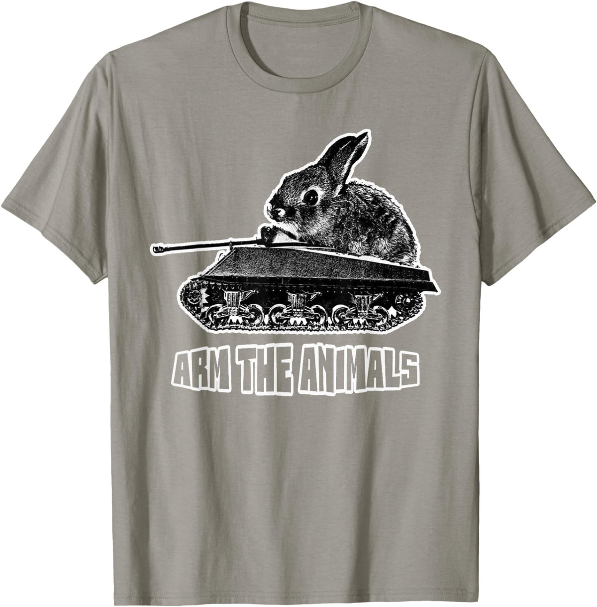 Cute Rabbit Lover Bunny Graphic Tank Top in Slate Grey