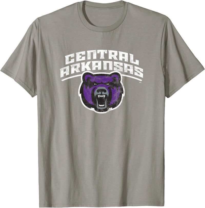 Campus Lab University of Central Arkansas Bears Distressed Primary T-Shirt - Slate Grey