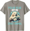 Polar Bears Polar Bear Lovers Shop Polar Bears Polar Bear is my spirit animal T-Shirt - Slate Grey